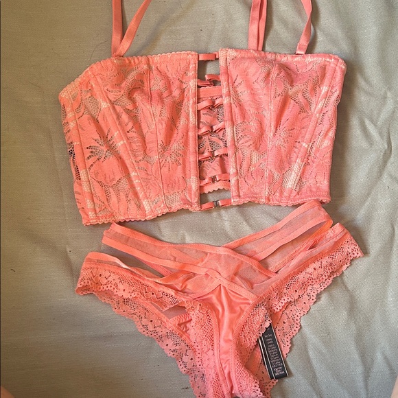 Victoria's Secret Other - Victoria's Secret Pink Lace Bra Set